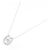 Autre Marque Collier en diamant 2 voies en or blanc Au750 Argenté - vue 2