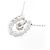 Autre Marque Collier en diamant 2 voies en or blanc Au750 Argenté - vue 4