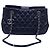 Borsa Tote Chanel in pelle di pecora nera Nero