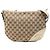 Gucci Beige Medio GG Canvas Nuovo Britt Borsa A Tracolla Mezza Luna