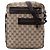 Crossbody em lona GG bege da Gucci