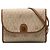 Borsa a tracolla in tela rivestita beige a motivo a nido d'ape Dior