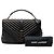 Borsa universitaria Monogram in pelle di pecora nera a chevron grande Saint Laurent Nero - vista 8