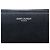 Schwarze genarbte Leder-Zip-Clutch von Saint Laurent - Ansicht 5