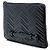 Clutch in pelle matelassé GG Marmont nera di Gucci Nero - vista 2