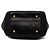 Borsa a spalla Chanel in jersey nero CC Chocolate Bar - vista 3