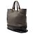 Prada Offene umwandelbare Tote aus braunem Bicolor-Vitello Daino Taupe - Ansicht 2