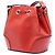 Borsa a secchiello brillante in pelle Diamante rossa Gucci Rosso - vista 2