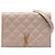 Beige Mini-Quilted Lammleder Becky Schultertasche von Saint Laurent