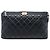 Chanel Boy Clutch aus schwarzem, gestepptem Lammleder