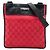 Borsa a tracolla in tela GG rossa Gucci Rosso