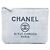 Clutch Chanel Blue Small Denim Deauville O Case Blu chiaro