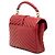 Borsa College Monogram in Pelle di Pecora Chevron Rossa Media Saint Laurent Rosso - vista 2