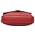 Borsa College Monogram in Pelle di Pecora Chevron Rossa Media Saint Laurent Rosso - vista 3
