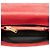 Borsa College Monogram in Pelle di Pecora Chevron Rossa Media Saint Laurent Rosso - vista 4