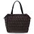 Fendi Braune Mini Zucchino Canvas Handtasche Dunkelbraun