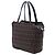 Fendi Braune Mini Zucchino Canvas Handtasche Dunkelbraun - Ansicht 2
