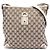 Borsa a tracolla Gucci in tela GG beige Abbey D Ring