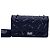 Chanel 2.55 Borsa a Catena Nera in Pelle Nero