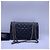 Chanel 2.55 Borsa a Catena Nera in Pelle Nero - vista 3