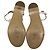 Sandali piatti T-Strap con catena in pelle bianca Salvatore Ferragamo - vista 10