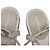Sandali piatti T-Strap con catena in pelle bianca Salvatore Ferragamo - vista 11