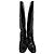 Botas altas Saint Laurent Babies 40 en cuero negro brillante - vista 2