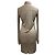 Vestido midi de botones Balenciaga en seda beige - view 7