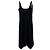 Robe midi à encolure carrée Chloé en acétate noir - vue 2