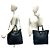 Borsa in pelle con logo Prada e hardware 2 in 1 Nero - vista 2