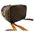 Céline Celine Vintage Macadam Blazon Triomphe Pattern Leather Mini Backpack Brown  - view 7