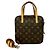 Vintage Spontini Monogram Schultertasche von Louis Vuitton Braun