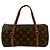 Borsa a mano in pelle Monogram Papillon 26 di Louis Vuitton Marrone