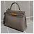 Hermès Kelly 32 Togo Leder Elefantengrau Goldene Hardware - Ansicht 5