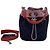 Chanel Cuba Color Striped Double C Mini Borsa a spalla nera in agnello Nero