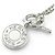 Collana Pendente Amulette Sellier Ex-Libris di Hermès Argento - vista 3