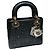Borsa Dior Diana ricamo nero con perline