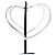 Orecchini a cerchio grandi Open Heart di Elsa Peretti di Tiffany & Co. Argento - vista 3