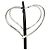 Orecchini a cerchio Open Heart di Elsa Peretti di Tiffany & Co. Argento - vista 3