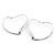 Orecchini a cerchio Open Heart di Elsa Peretti di Tiffany & Co. Argento