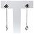 Tiffany & Co. Elsa Peretti By the Yard Silberohrringe mit Diamant - Ansicht 3