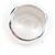 Chanel Vintage 925 Logo Design Bandring Silber - Ansicht 4