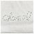 Stola in cashmere bianco Chanel con logo in paillettes - vista 4