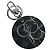 LOUIS VUITTON Monogram Eclipse Portachiavi Vivienne Charm MP1993 Auth YKZ1405SAM Monogramma