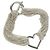Autre Marque Bracciale a catena con chiusura toggle a cuore aperto 10 righe TIFFANY&Co. in argento Ag925 Auth am11311M