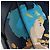 LOEWE Ghibli Collaborazione Hammock Piccola Borsa in Pelle Blu Navy Auth yk20214SM - vista 22