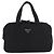 PRADA Borsa a mano in nylon nero argento Auth 175269 - vista 13