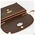 Céline Borsa in tela Macadam Celine con motivo carrozza in PVC pelle marrone oro Auth 175596A - vista 10