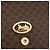 Céline Borsa in tela Macadam Celine con motivo carrozza in PVC pelle marrone oro Auth 175596A - vista 17