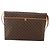Céline Borsa in tela Macadam Celine con motivo carrozza in PVC pelle marrone oro Auth 175596A - vista 2